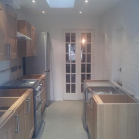 0005 N16 kitchen extension and installation